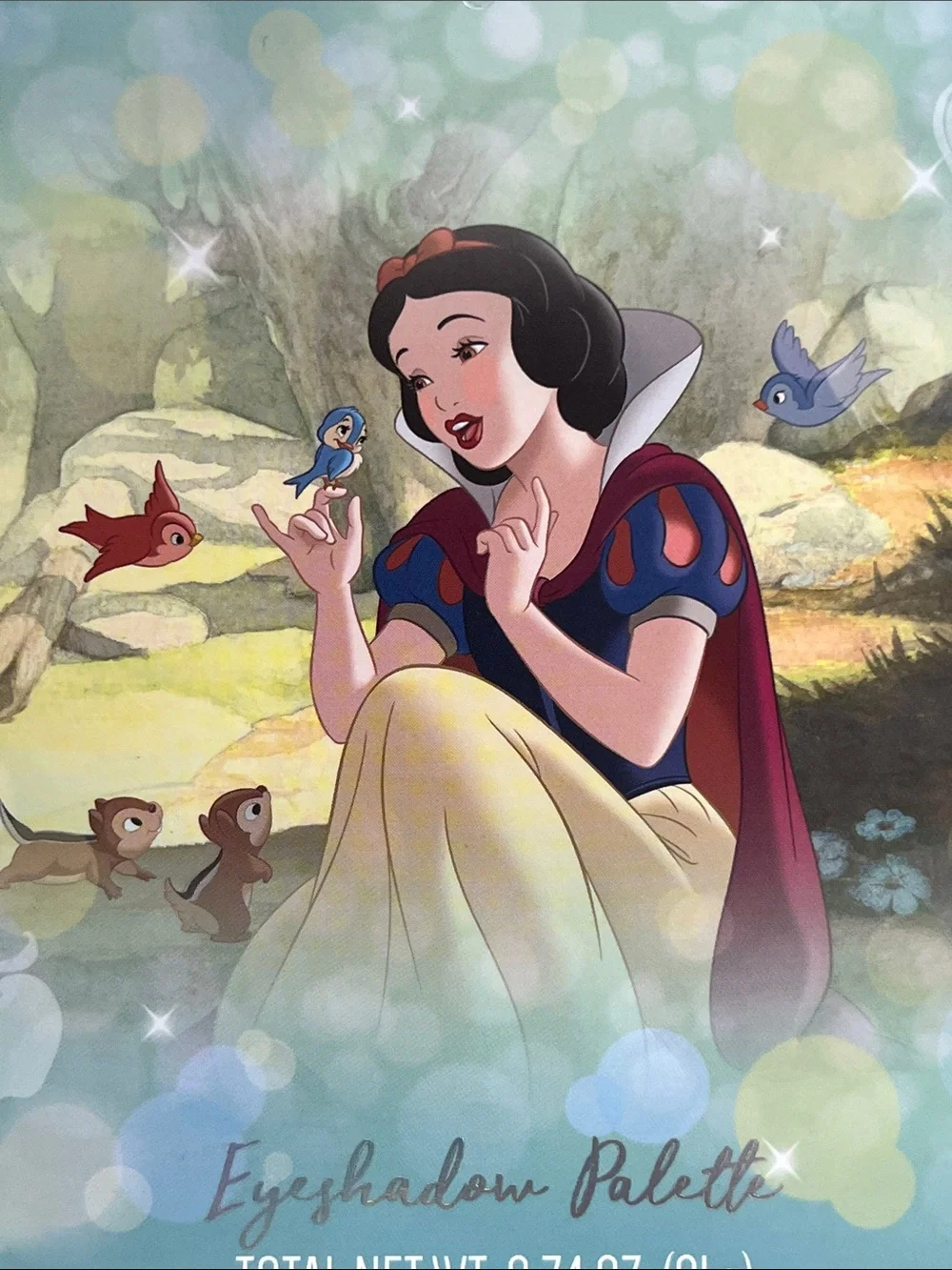 NEW!  Disney Snow White Makeup Palette — Teal, Blue, Red, Yellow Artwork